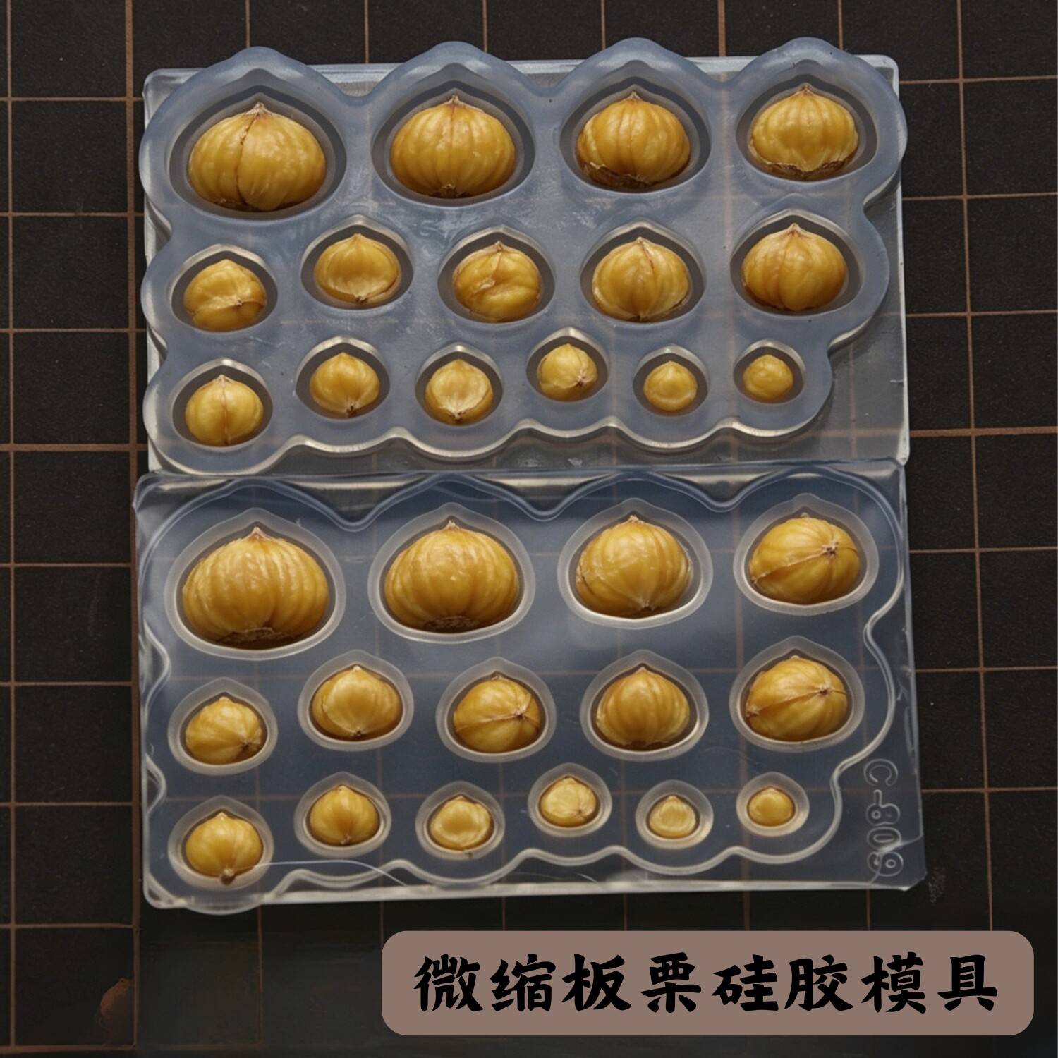 Soap Making Game - Ultra light Clay Miniature Chestnut Silicone