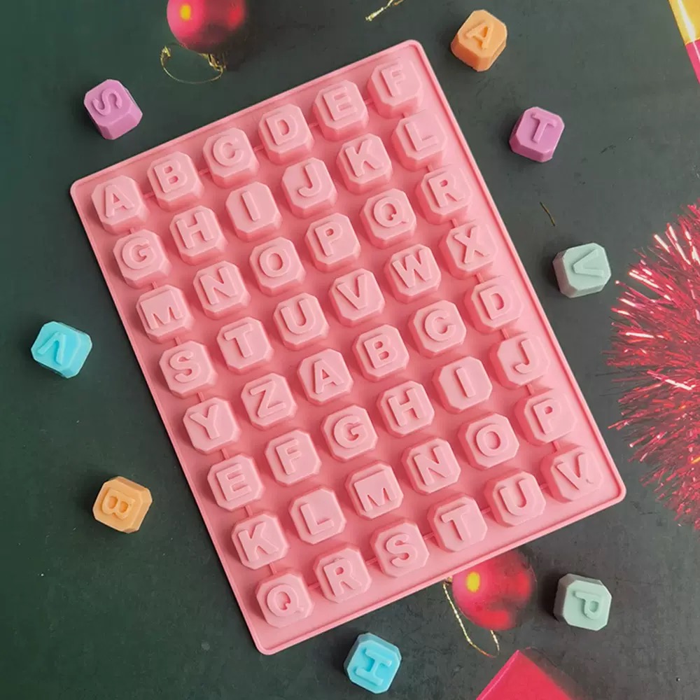 Soap Making Kits - 48 Letter Enghish Alphabet letter Silicone