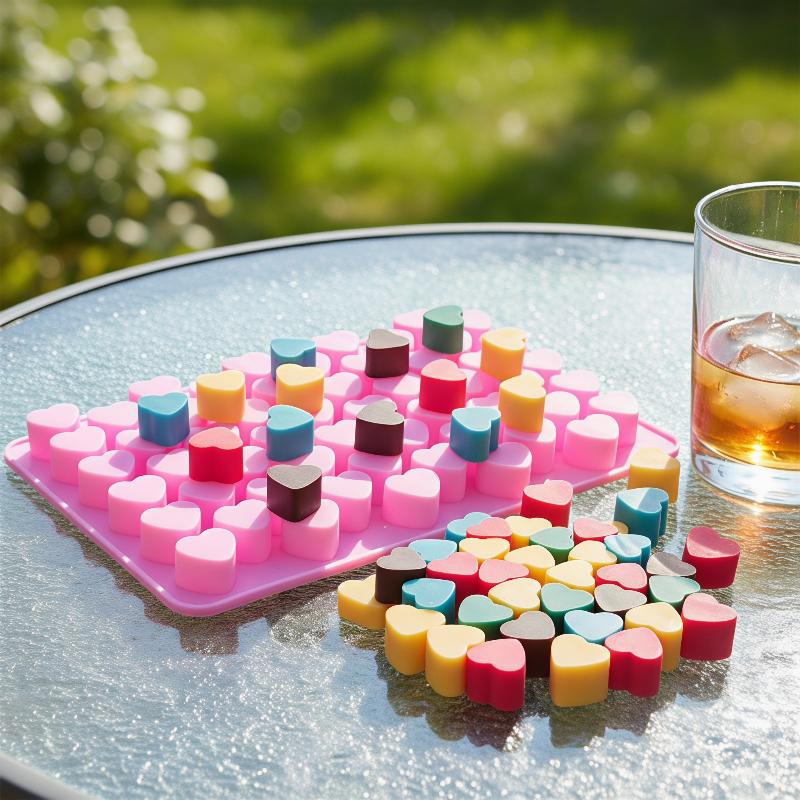 55 Grids Heart Silicone Cake M - Soap Making Gloves recension och pris