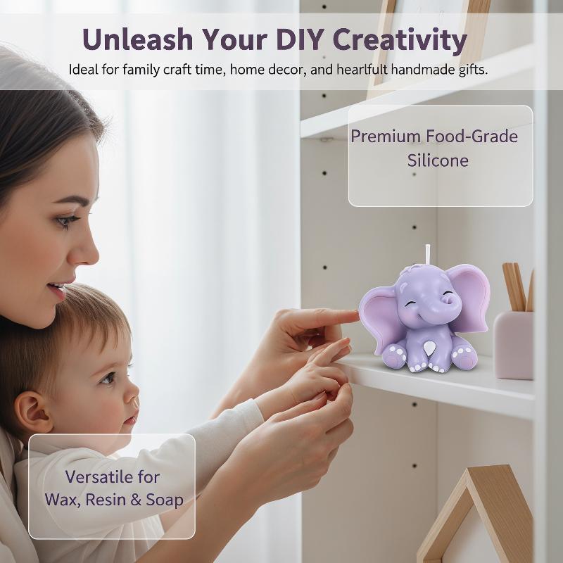 Cute 3D Elephant Silicone Cand - Soap Making Kits recension och pris