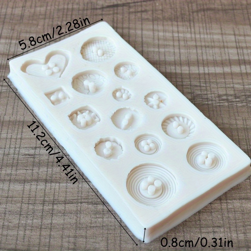 Buttons Shape Silicone Mold Si - Soap Making Kits recension och pris