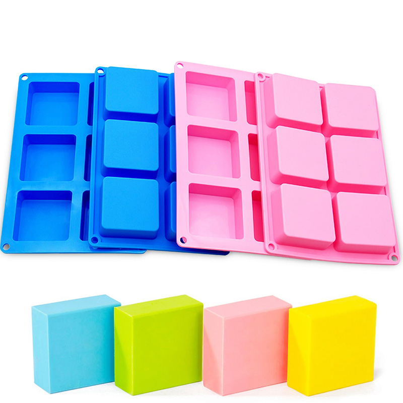 Square Soap Molds 6-Cavity Non - Soap Making Gloves recension och pris