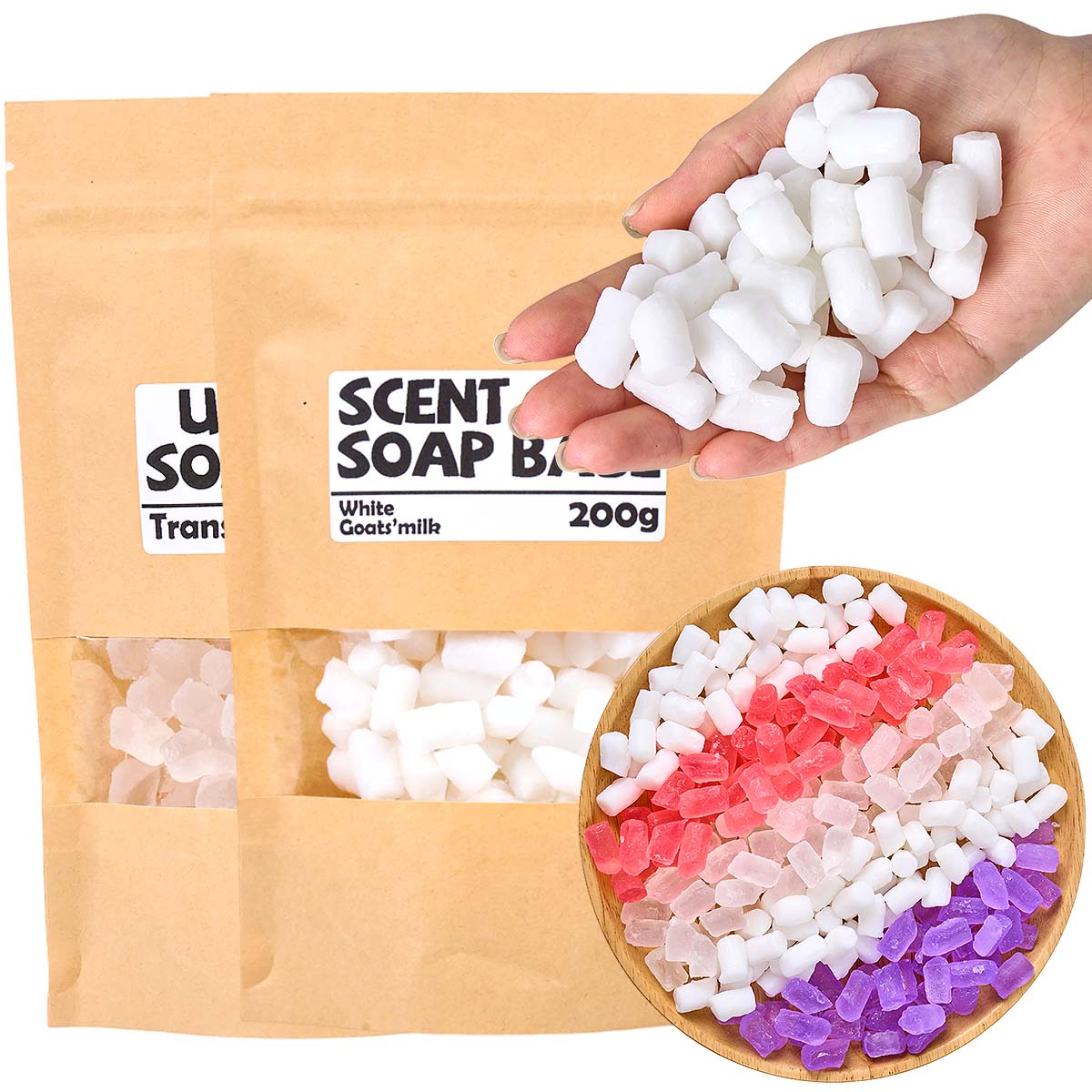200g Color Soap Base DIY Aroma - Soap Making Goats Milk recension och pris