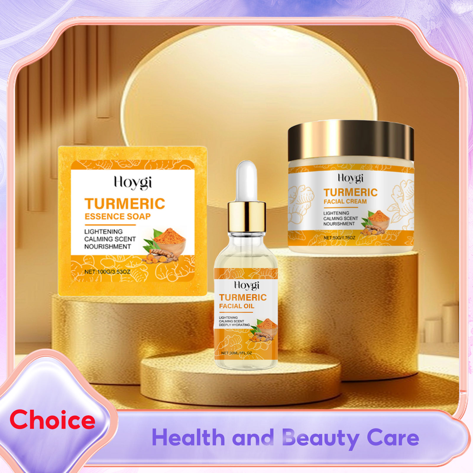 Turmeric Skincare Set Body Soa - Essential Oil Soap recension och pris