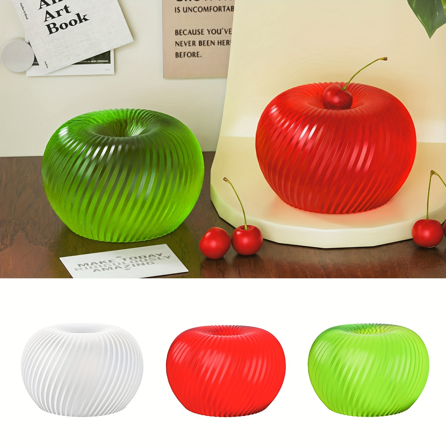 A trendy red apple silicone mo - Soap Making Kits recension och pris