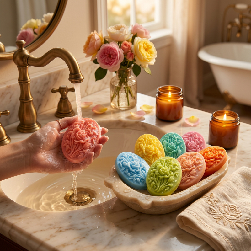 4 Silicone mold with flower sh - Soap Making Kits recension och pris